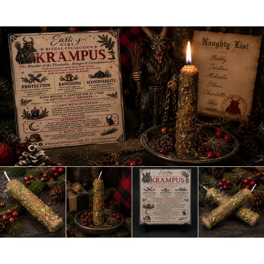 Krampus Ritual Candle